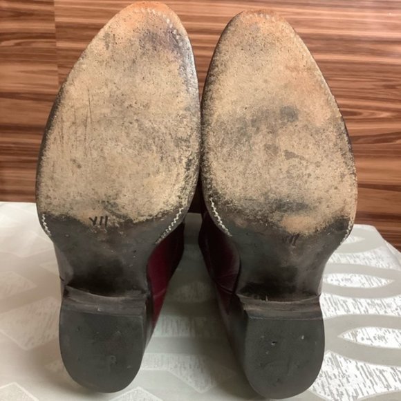 Justin Boots - Red / Maroon - Women’s 9 1/2 - Mens 8 - Picture 9 of 9
